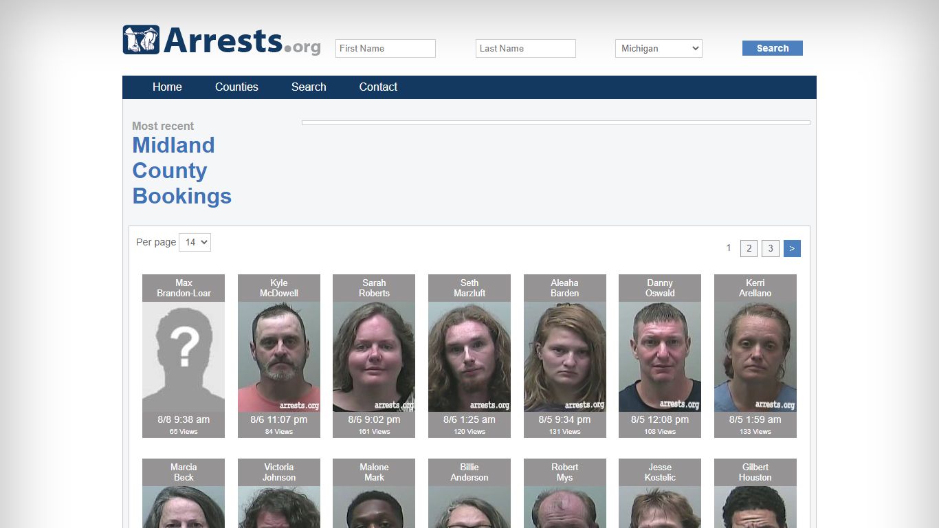 Midland County Arrests and Inmate Search